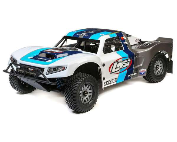 Losi 5IVE-T 2.0 V2 1/5 Bind-N-Drive 4WD Short Course Truck (Grey/Blue/White) w/32cc Gasoline Engine